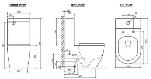 DELUSO RIMLESS TOILET SET FIL Kitchen Bathroom