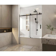 FRAMELESS SLIDING OVER BATHTUB Chrome/Black/Brushed Nickel/Gun Metal/Brushed Gold FIL Kitchen Bathroom