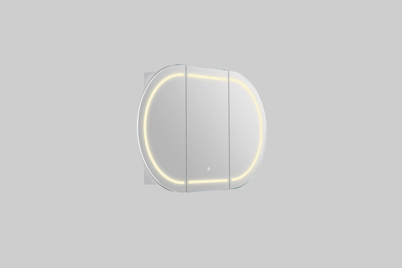Allison Pill 3Lights PVC Shaving CabinetsLK-MAPLSV1275MW/MB-3Lights