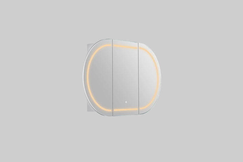 Allison Pill 3Lights PVC Shaving CabinetsLK-MAPLSV1275MW/MB-3Lights