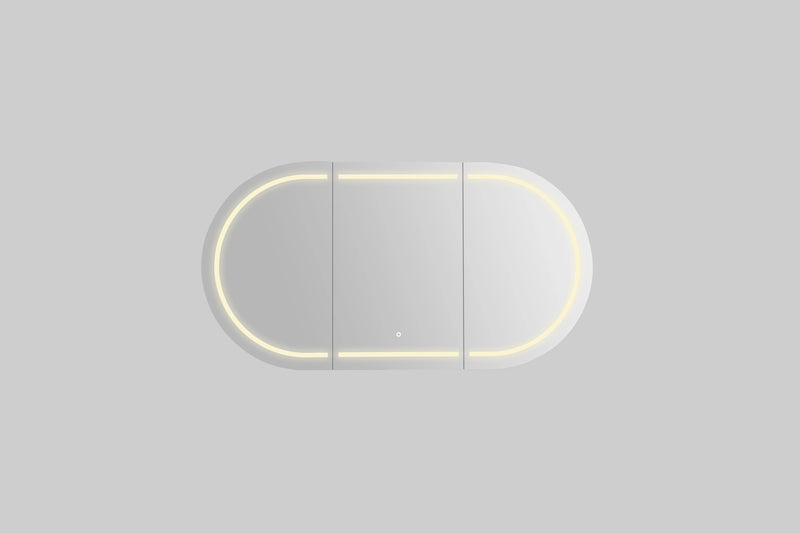 Allison Pill 3Lights PVC Shaving Cabinets LK-MAPLSV1580MW/MB-3Lights