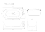 ISEO Freestanding Bathtub - Gloss White mercioaustralia