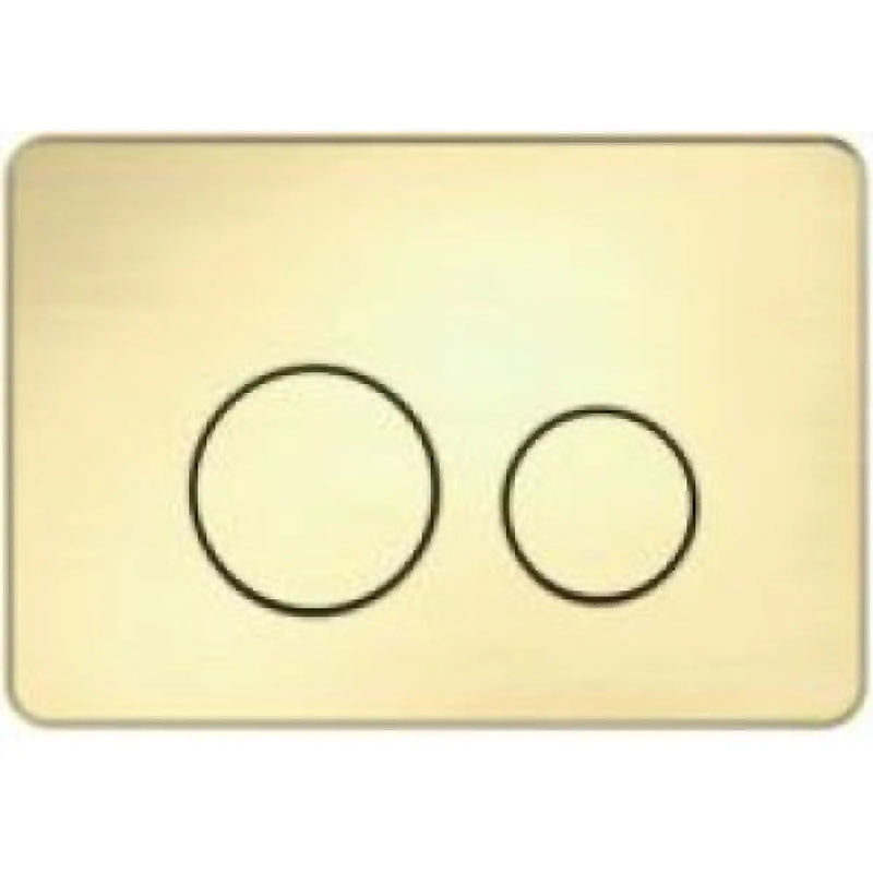 Mercio R&T Round Flush Plate -Brushed Gold mercioaustralia