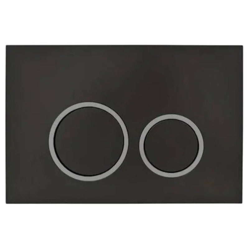 Mercio R&T Round Flush Plate - Black - FIL Kitchen Bathroom