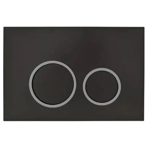 Mercio R&T Round Flush Plate - Black - FIL Kitchen Bathroom