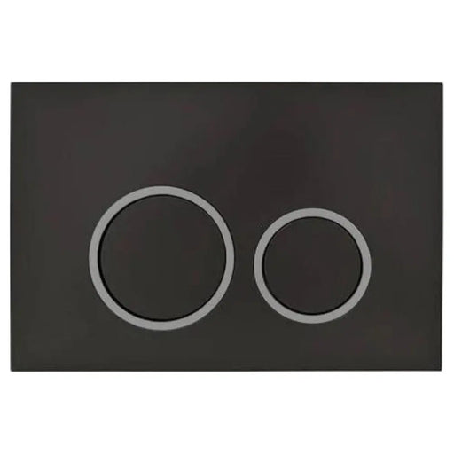 Mercio R&T Round Flush Plate - Black mercioaustralia