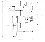 Clasico Wall Diverter Mixer Trim Kits IKON