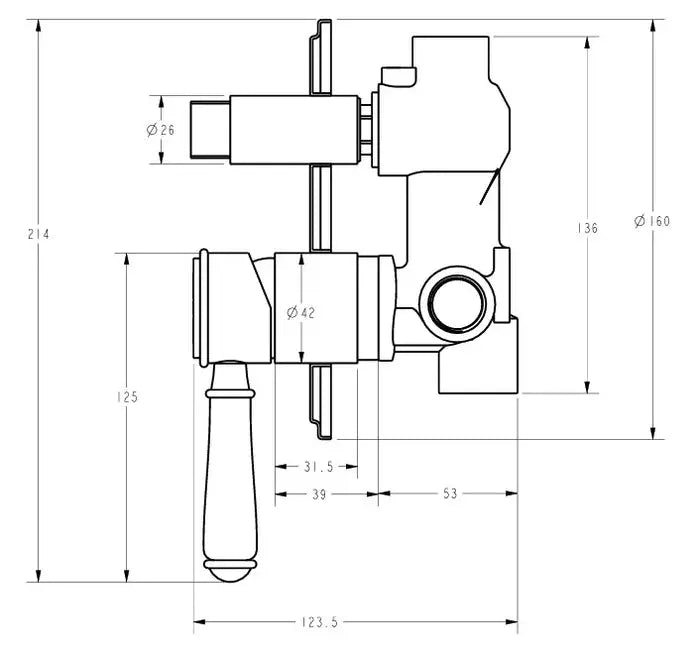 Clasico Wall Diverter Mixer Trim Kits IKON