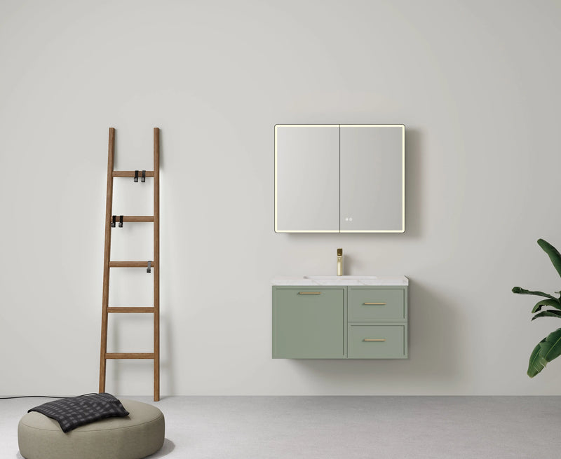 Lukka Kingsley Federation Wall Hung PVC Cabinet (900mm) Lukka
