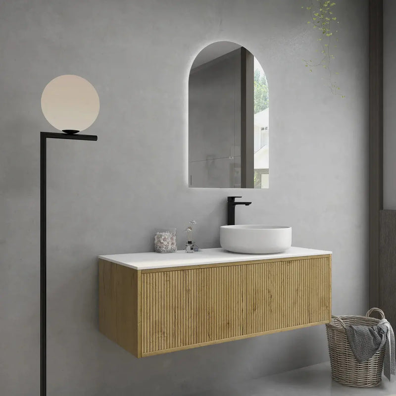 Bellevue Wall Hung Vanity Prime Oak 900mm/1200mm/1500mm - FIL Kitchen Bathroom
