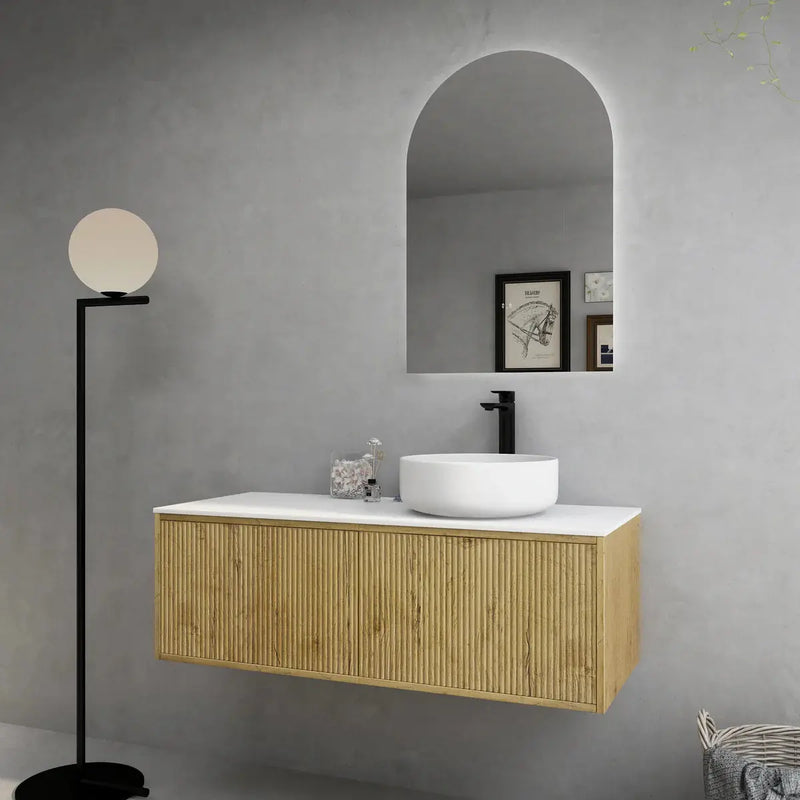 Bellevue Wall Hung Vanity Prime Oak 900mm/1200mm/1500mm - FIL Kitchen Bathroom