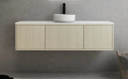 Slim Wall Hung Vanity Coastal Oak 600mm/750mm/1500mm (390mmDEEPTH ) CETO