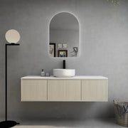 BELLEVUE COASTAL OAK WALL HUNG VANITY 1500MM CETO