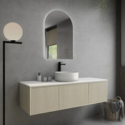 BELLEVUE COASTAL OAK WALL HUNG VANITY 1500MM CETO