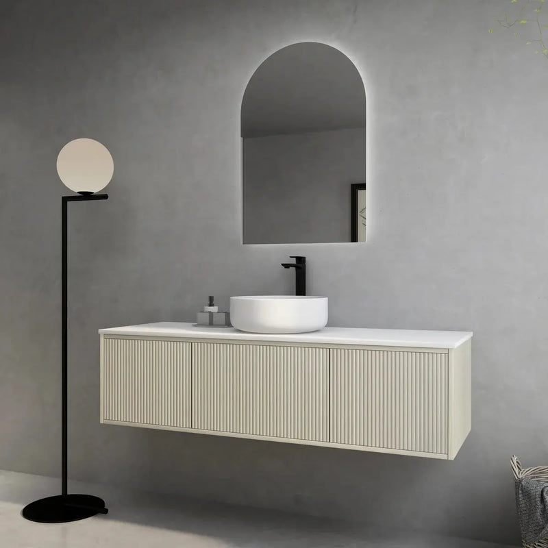 BELLEVUE COASTAL OAK WALL HUNG VANITY 1500MM CETO