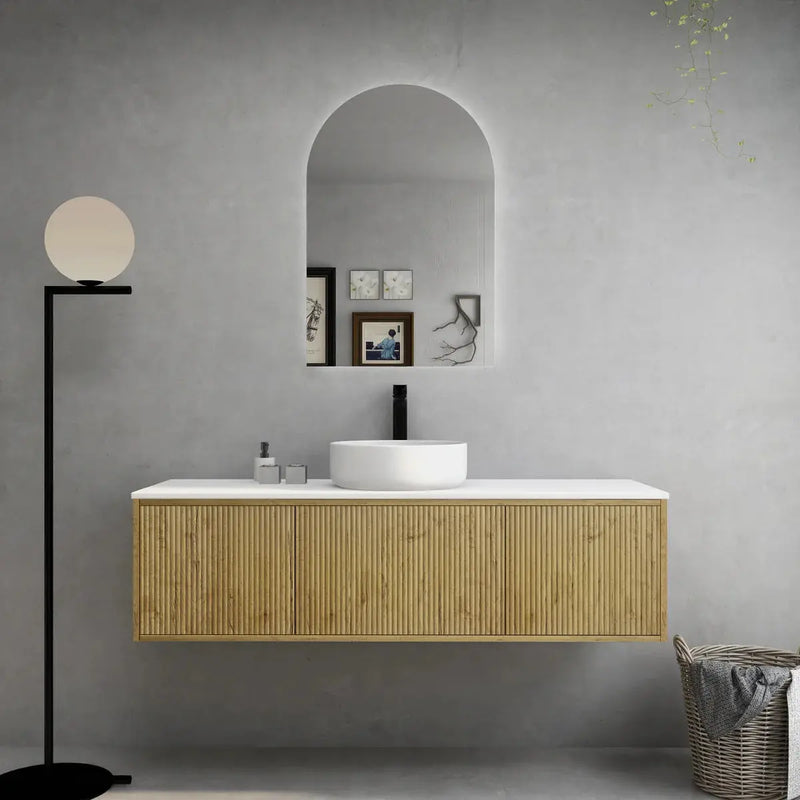 Bellevue Wall Hung Vanity Prime Oak 900mm/1200mm/1500mm - FIL Kitchen Bathroom