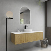 Bellevue Wall Hung Vanity Prime Oak 900mm/1200mm/1500mm - FIL Kitchen Bathroom