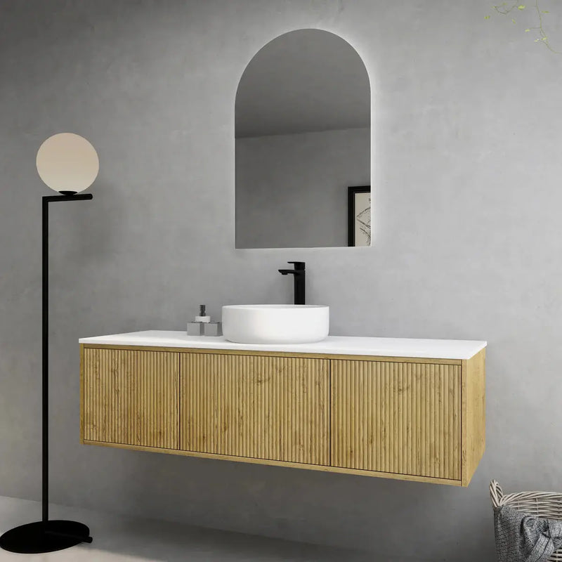 Bellevue Wall Hung Vanity Prime Oak 900mm/1200mm/1500mm - FIL Kitchen Bathroom