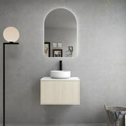 Slim Wall Hung Vanity Coastal Oak 600mm/750mm/1500mm (390mmDEEPTH ) CETO