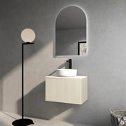 Slim Wall Hung Vanity Coastal Oak 600mm/750mm/1500mm (390mmDEEPTH ) CETO