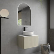 BELLEVUE COASTAL WALL HUNG VANITY OAK 600MM/750MM CETO