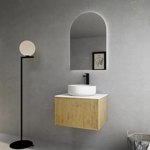 Bellevue Wall Hung Vanity Prime Oak 600mm/750mm - FIL Kitchen Bathroom