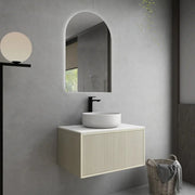 BELLEVUE COASTAL WALL HUNG VANITY OAK 600MM/750MM CETO