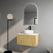 Bellevue Wall Hung Vanity Prime Oak 600mm/750mm - FIL Kitchen Bathroom