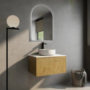 Bellevue Wall Hung Vanity Prime Oak 600mm/750mm - FIL Kitchen Bathroom