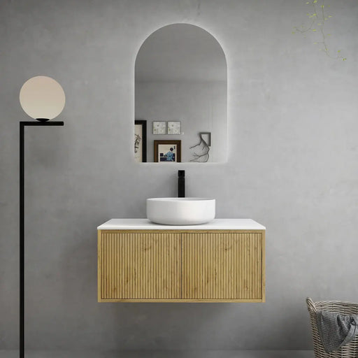 Bellevue Wall Hung Vanity Prime Oak 900mm/1200mm/1500mm - FIL Kitchen Bathroom