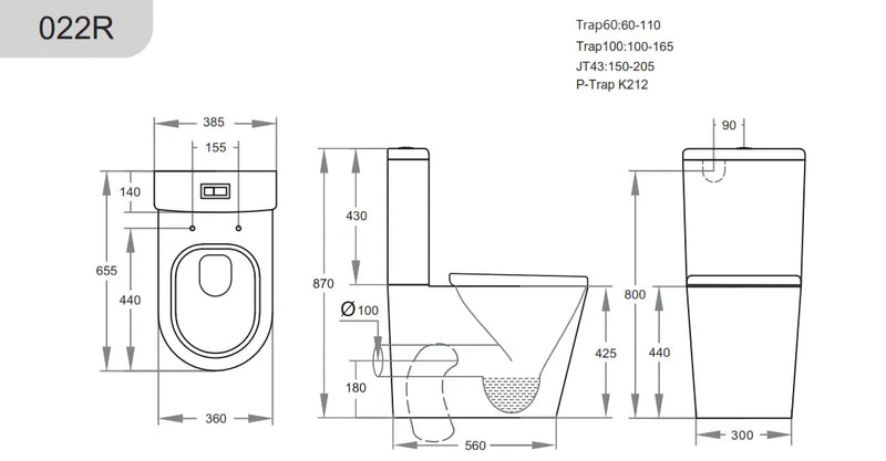 Avis Rimless Toilet Suite