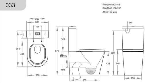 Alpha Rimless Tornado KDK033 - FIL Kitchen Bathroom