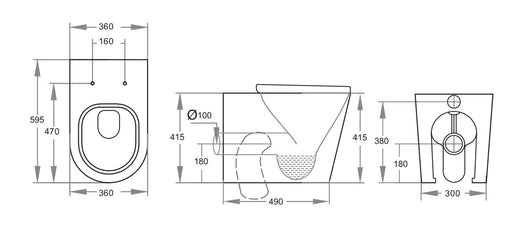 KDK102 Avery Wall Faced Floor Pan - FIL Kitchen Bathroom