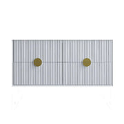 Kingo Fluted Wall Hung Vanity Matte White 1200mm/1500mm - FIL Kitchen Bathroom