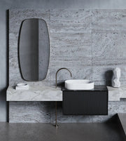 WALL HUNG VANITY PVC MATTE BLACK 600MM/750MM/900MM/1200MM/1500mm CETO