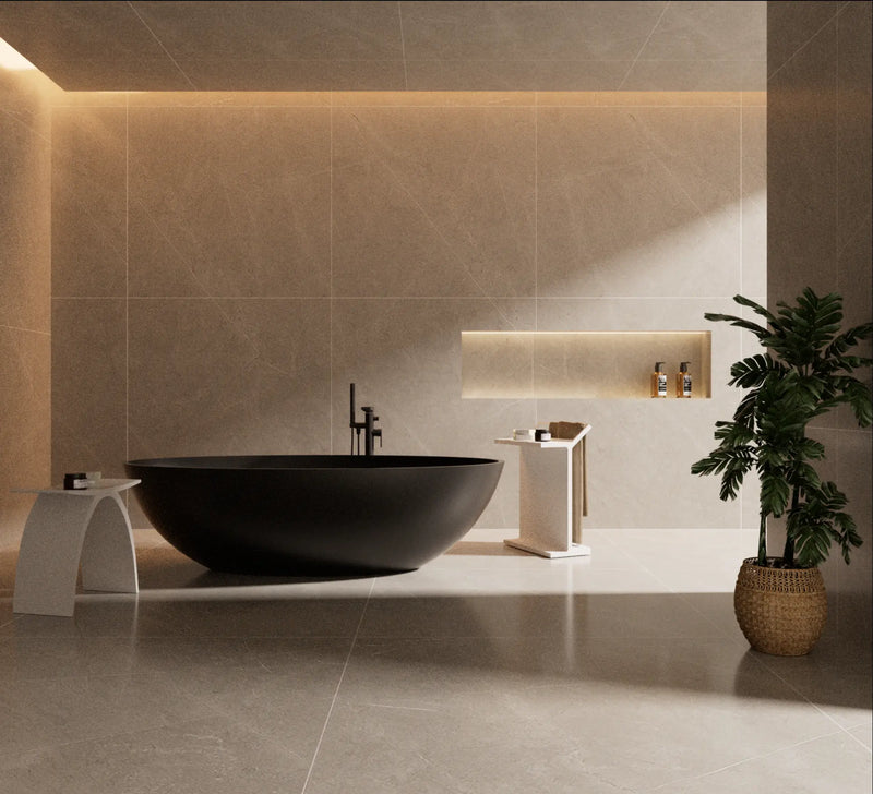 Kirra Cone Solid Surface Stone Bath LK-SKB1760