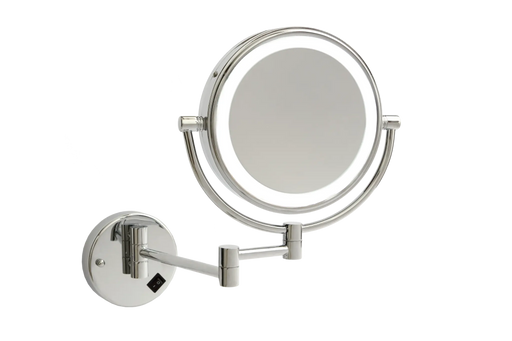 THERMOGROUP 1&5X MAGNIFICATION MIRROR WITH LIGHT 200MM - FIL Kitchen Bathroom