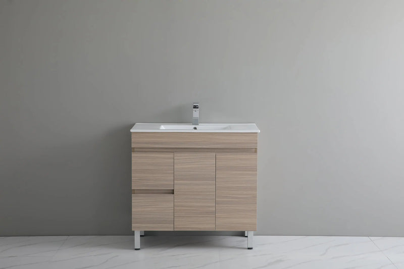 Stella Oak Freestanding Vanity (900mm) - FIL Kitchen Bathroom