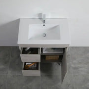 Nova Poly Wood Freestanding Vanity-Concrete Grey (750mm/900mm) - FIL Kitchen Bathroom