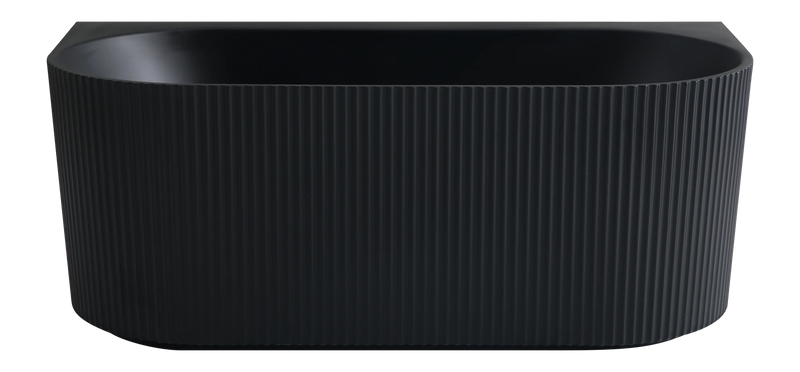 Bari Back to Wall FreeStanding Bathtub Matte Black 1500mm/1700mm - FIL Kitchen Bathroom