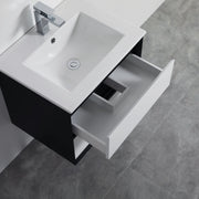 MATTE WHITE AND MATTE BLACK PVC WALL HUNG VANITY 600/750/900/1200/1500mm POSEIDON