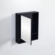 MATTE BLACK SHAVING CABINET 600MM FIL Kitchen Bathroom