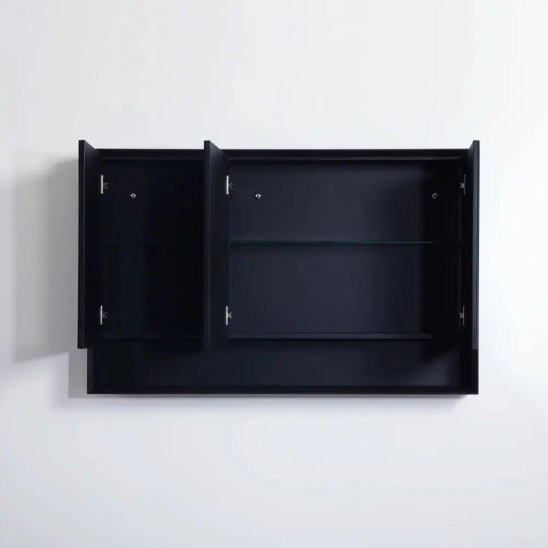 MATTE BLACK SHAVING CABINET 1200MM FIL Kitchen Bathroom