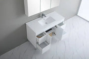 Poseidon White Polyurethane PVC -Standard Freestanding Vanity (1200mm/1500mm/1800mm) - FIL Kitchen Bathroom