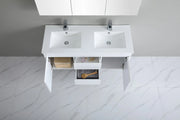 Poseidon White Polyurethane PVC -Standard Wall Hung Vanity (1200mm/1500mm) - FIL Kitchen Bathroom