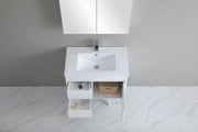 Poseidon White Polyurethane PVC -Standard Wall Hung Vanity (750mm/900mm) - FIL Kitchen Bathroom