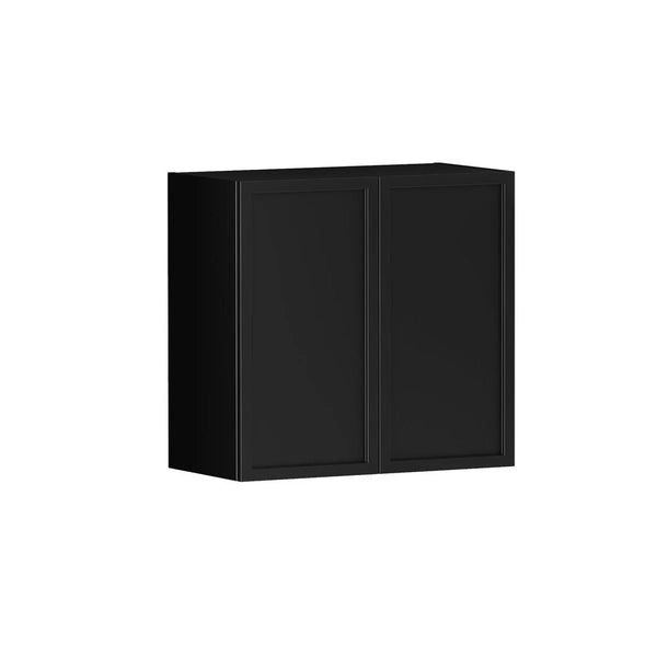 Hampshire Matte Black Wall Laundry Cabinet 630mm