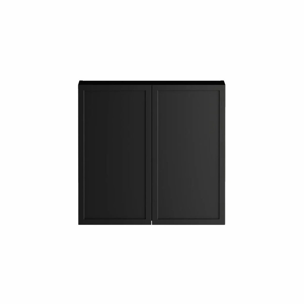 Hampshire Matte Black Wall Laundry Cabinet 630mm