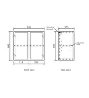 Hampshire Matte Black Wall Laundry Cabinet 630mm otti