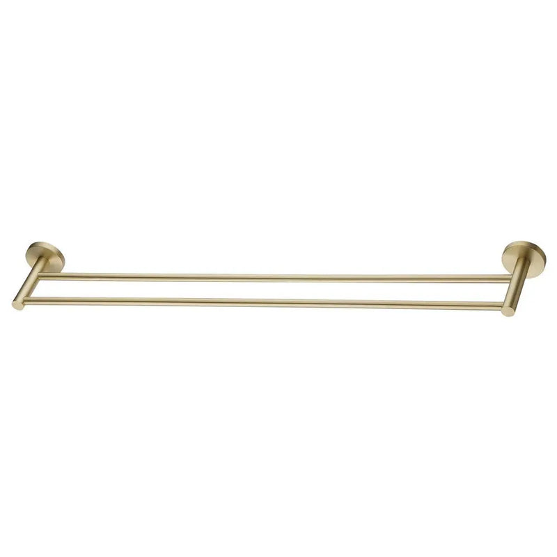 LUCID PIN Round Double Towel Rack Rail 800mm Chrome and Colours FIL Kitchen Bathroom